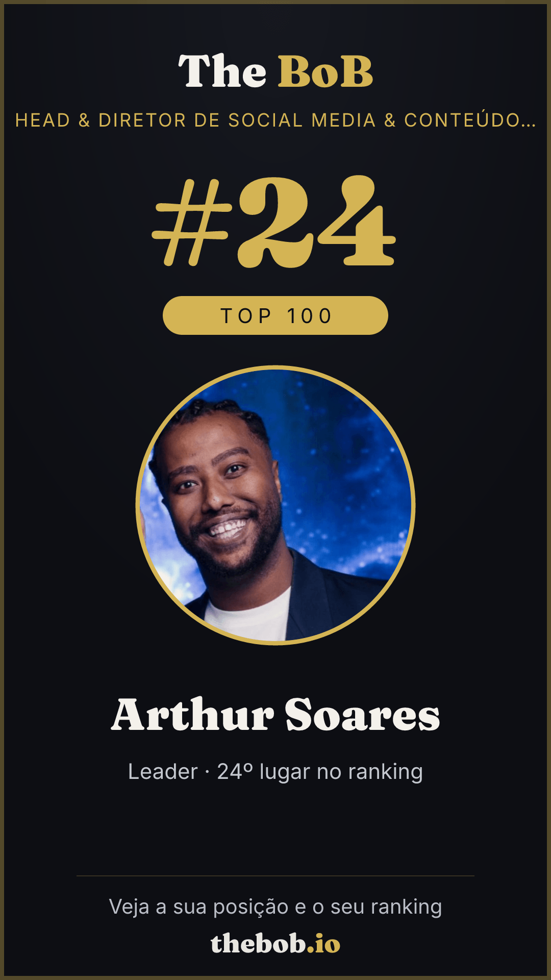 Selo The BoB · Arthur Soares