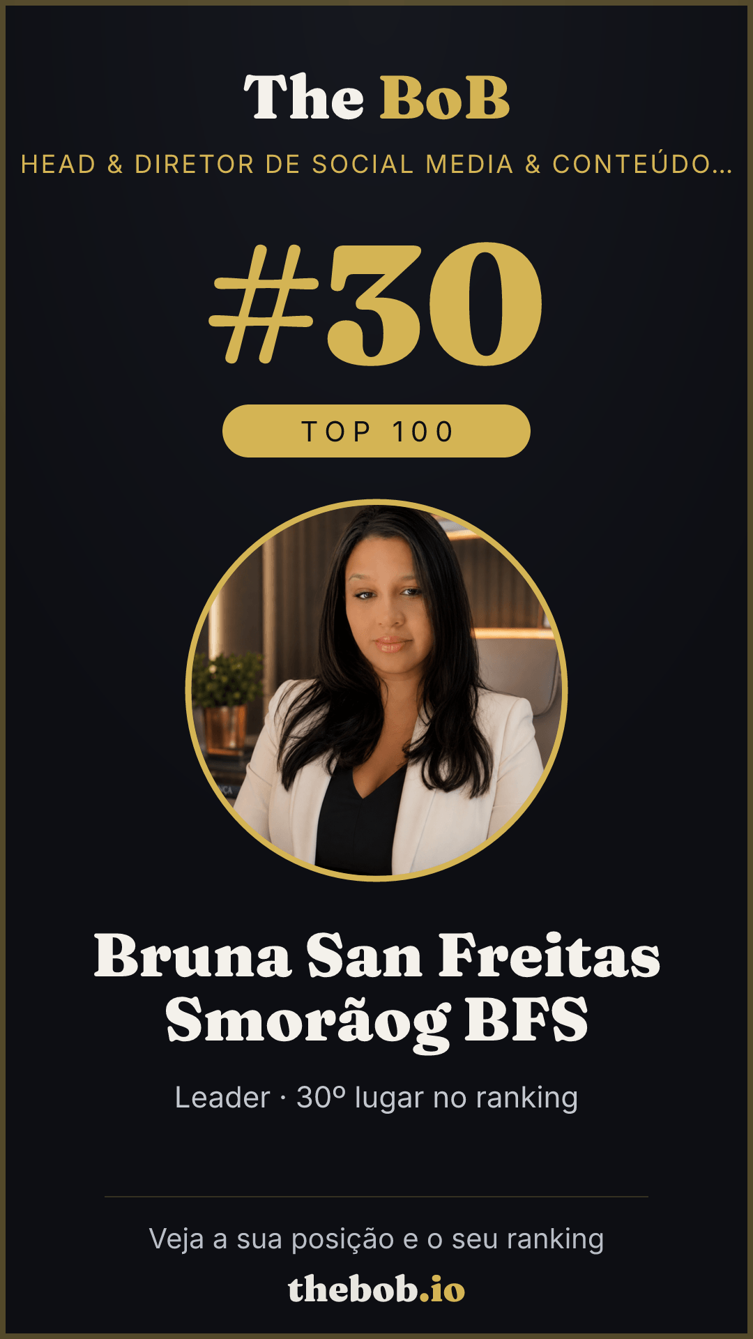 Selo The BoB · Bruna San Freitas Smorãog BFS