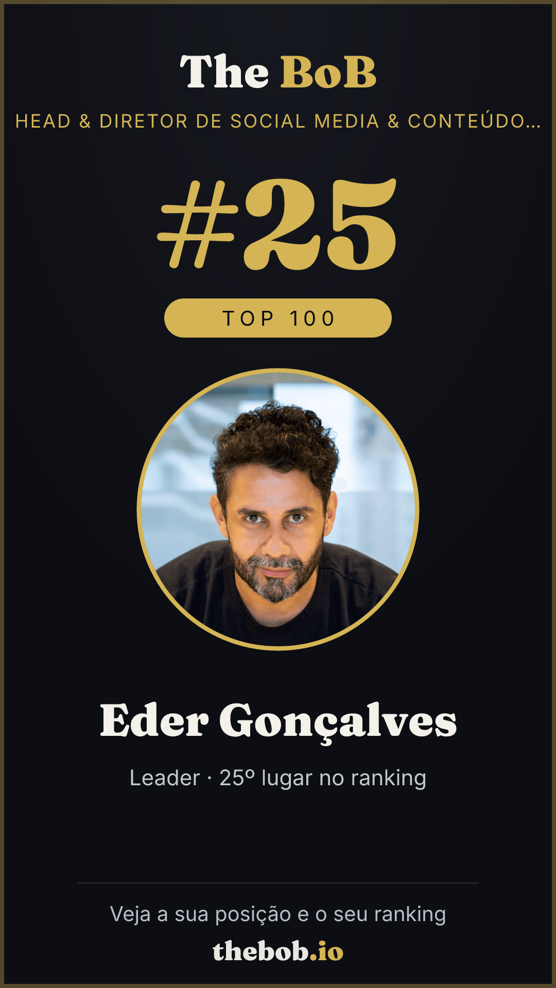 Selo The BoB · Eder Gonçalves