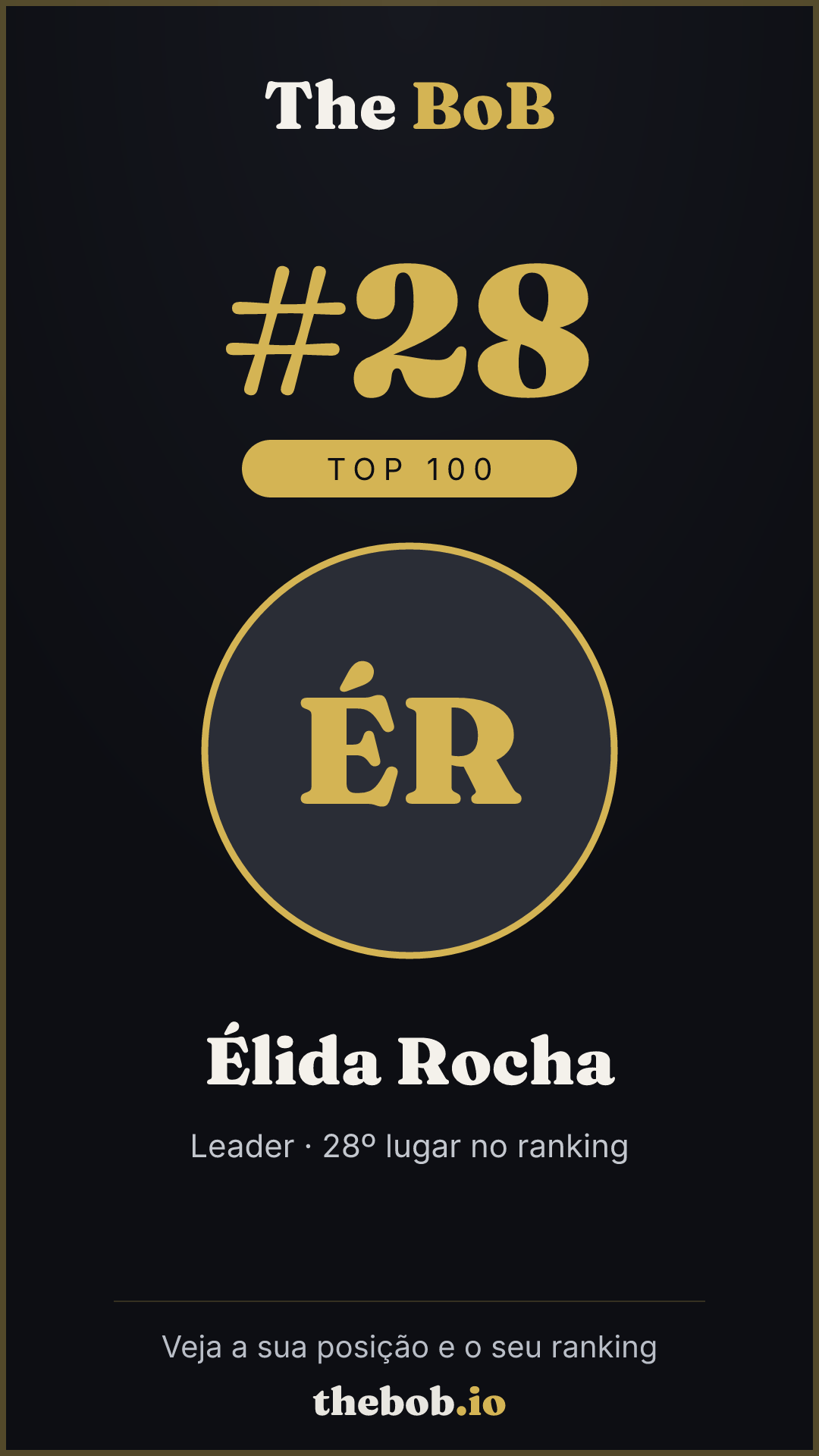Selo The BoB · Élida Rocha