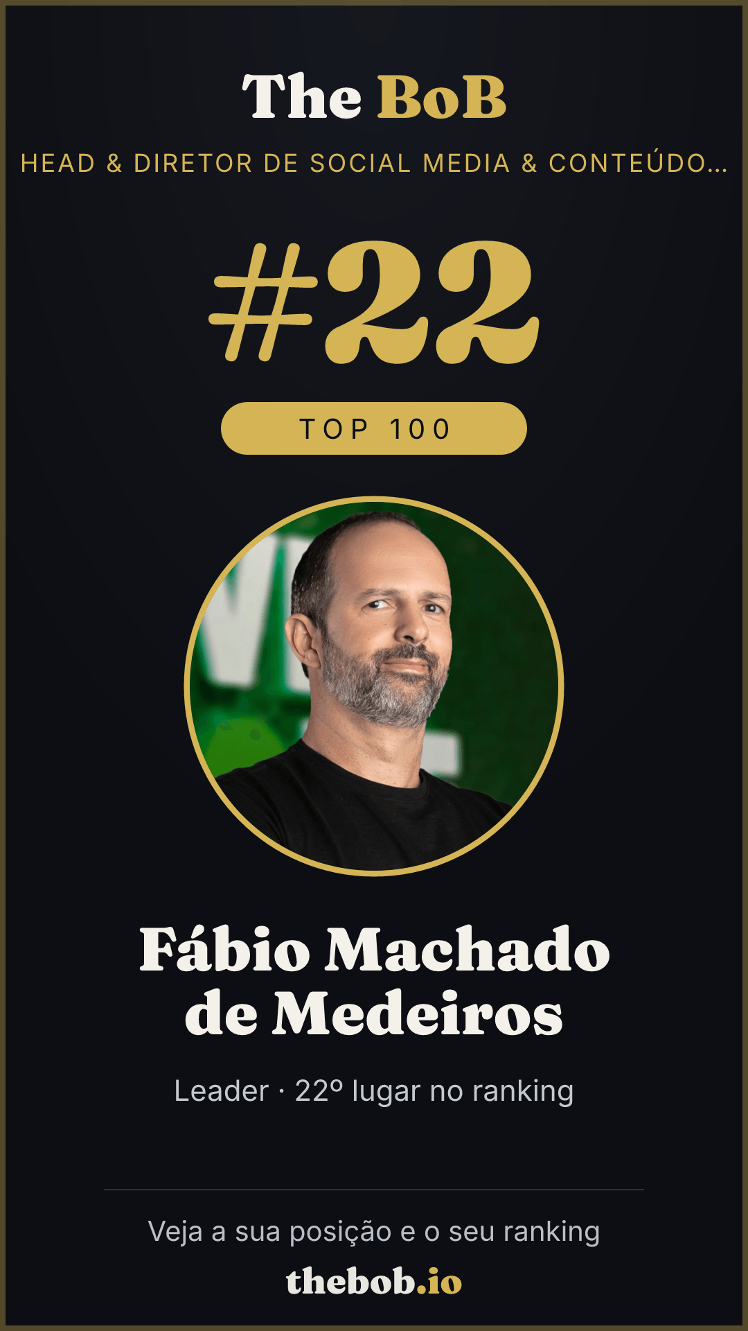 Selo The BoB · Fábio Machado de Medeiros