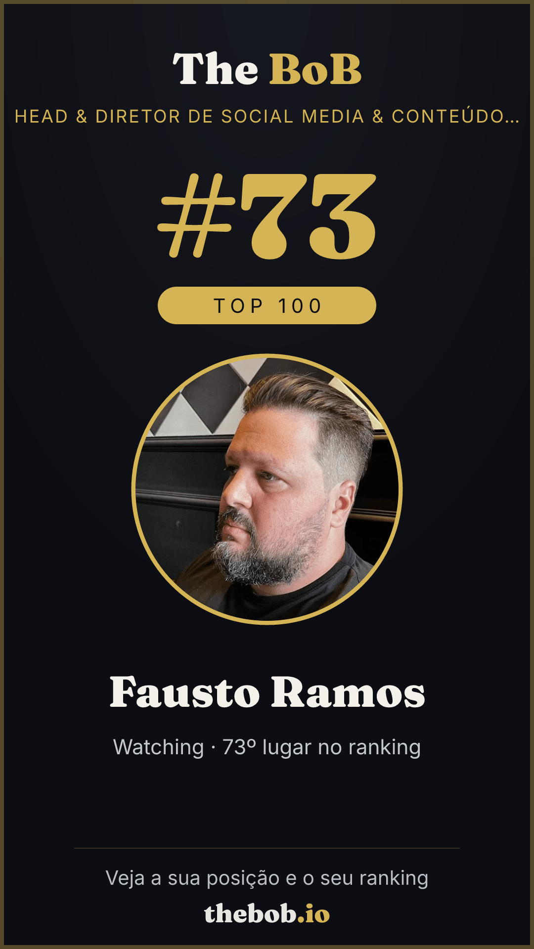 Selo The BoB · Fausto Ramos
