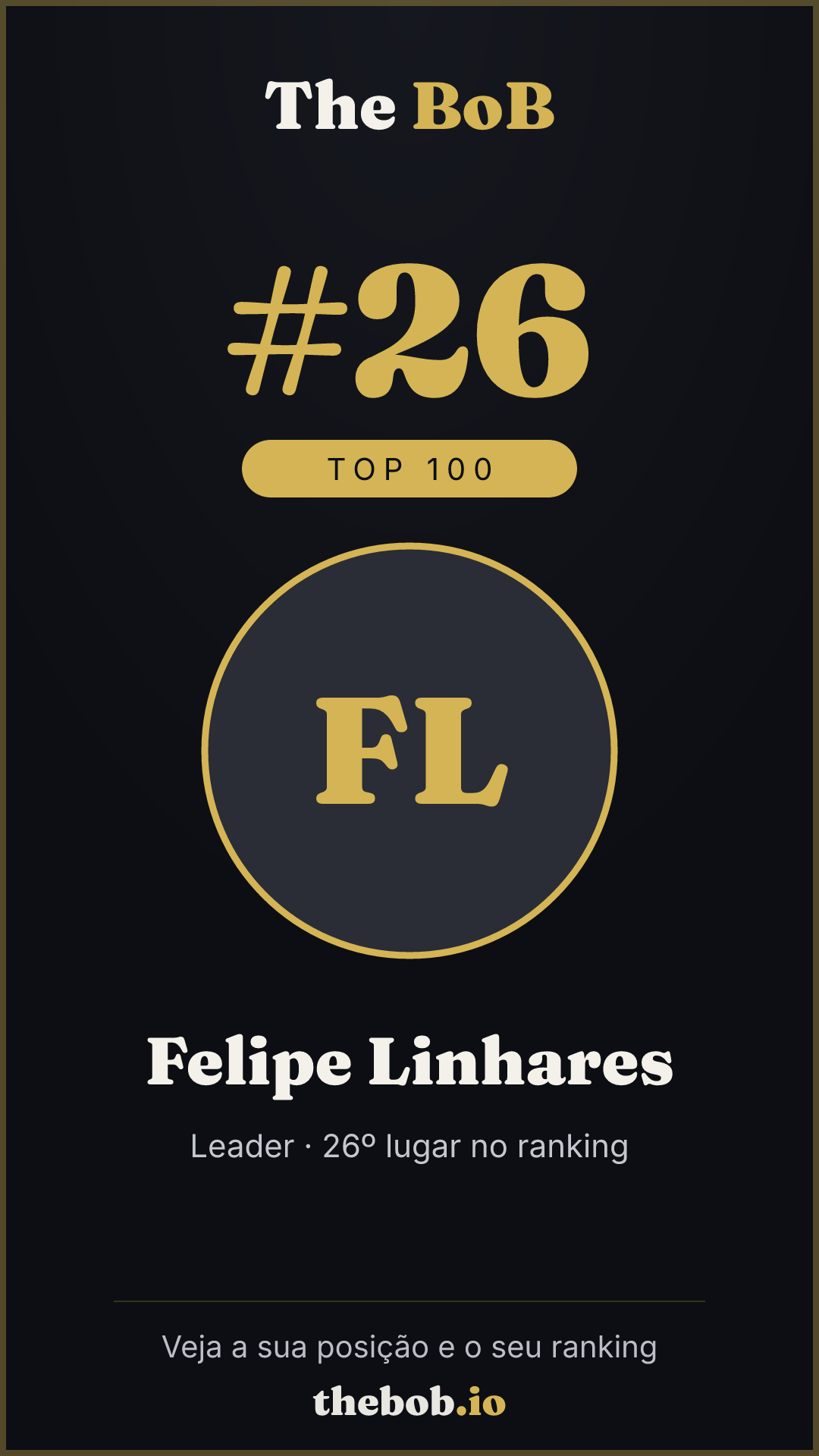 Selo The BoB · Felipe Linhares