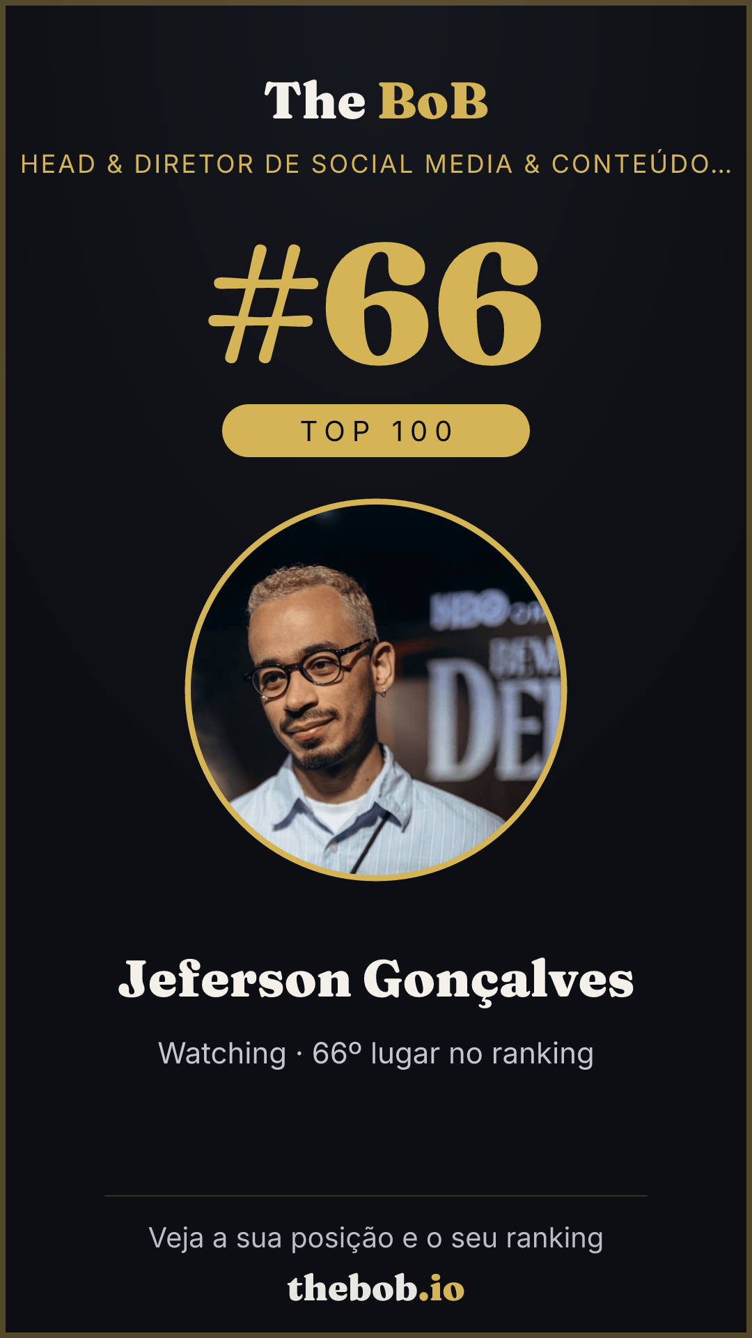 Selo The BoB · Jeferson Gonçalves