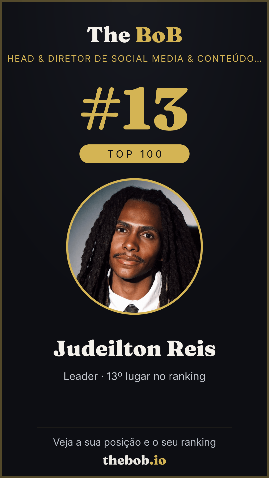 Selo The BoB · Judeilton Reis