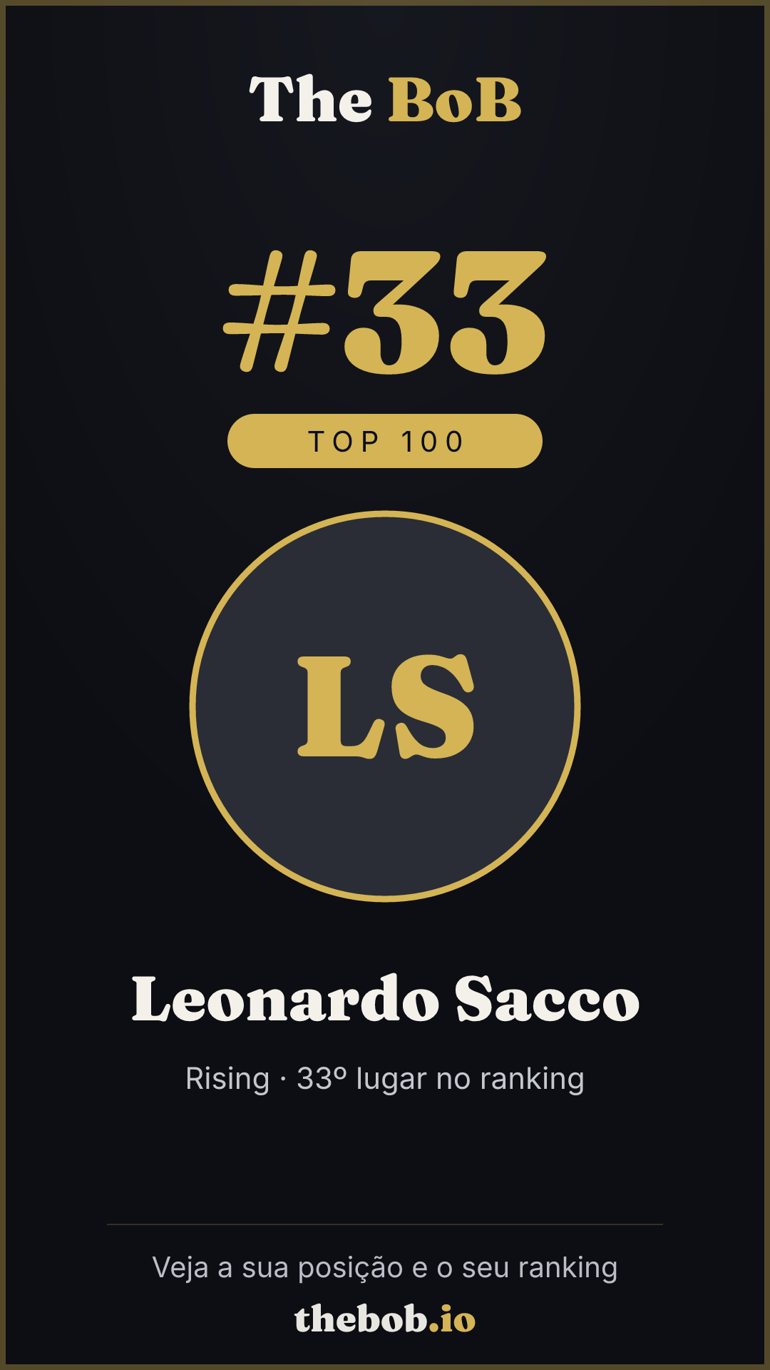 Selo The BoB · Leonardo Sacco