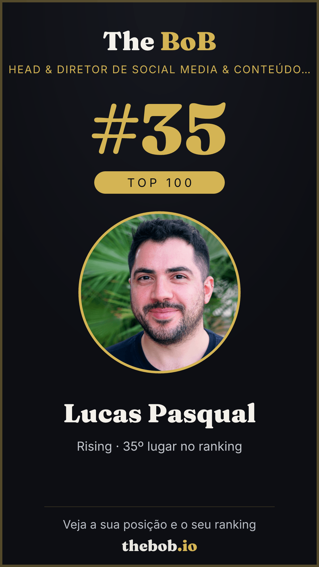 Selo The BoB · Lucas Pasqual