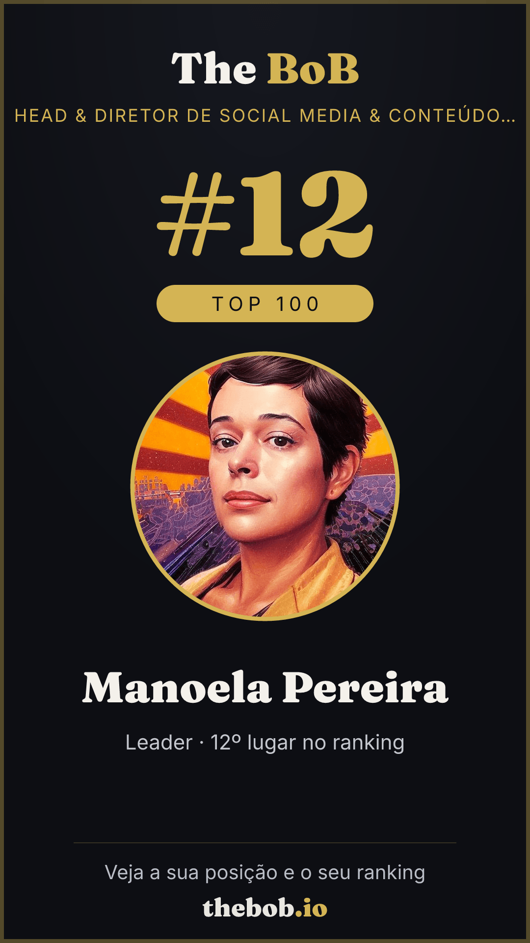 Selo The BoB · Manoela Pereira
