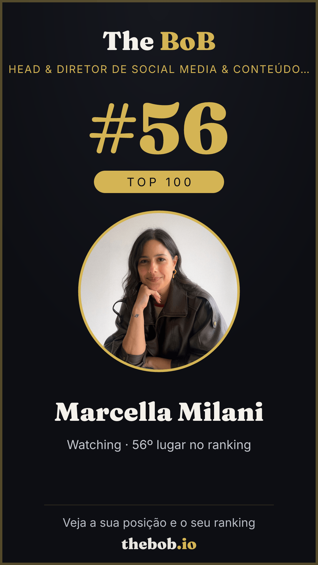 Selo The BoB · Marcella Milani