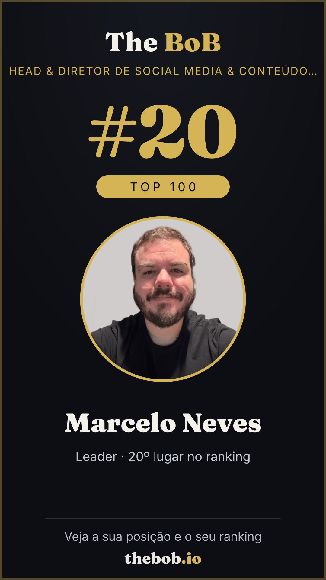 Selo The BoB · Marcelo Neves