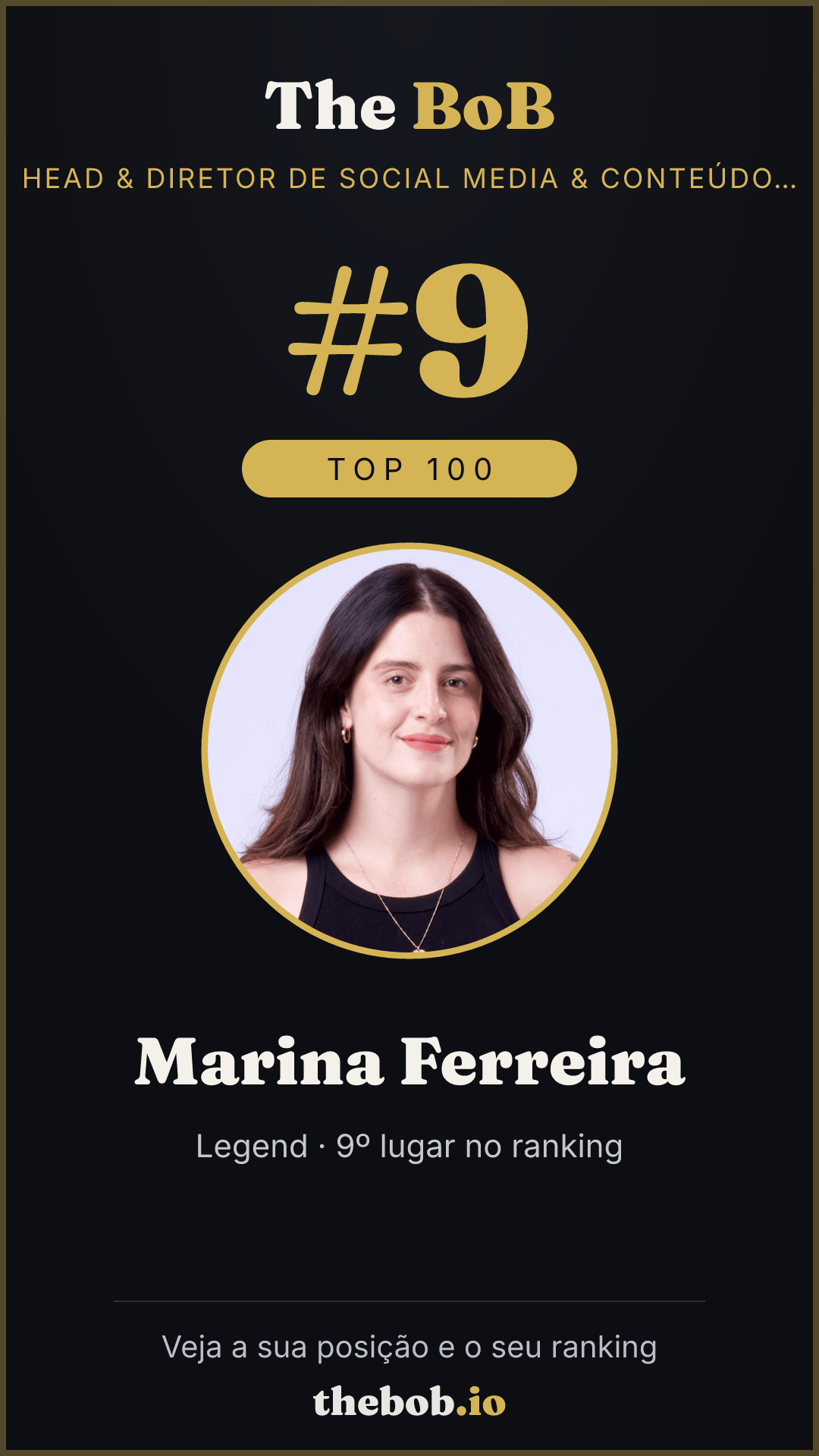 Selo The BoB · Marina Ferreira