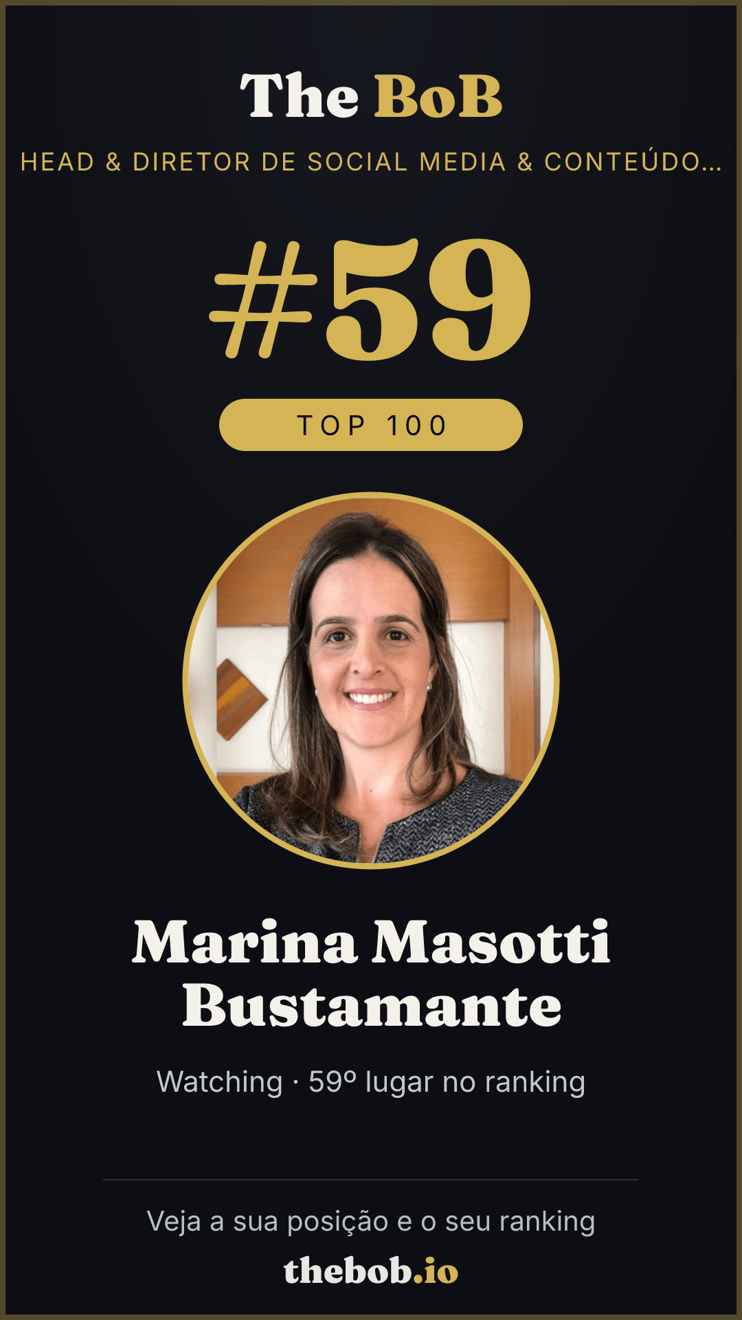 Selo The BoB · Marina Masotti Bustamante