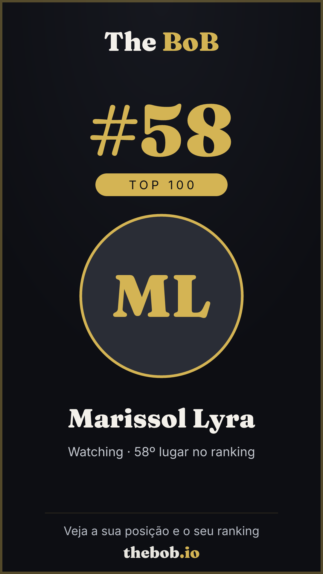 Selo The BoB · Marissol Lyra