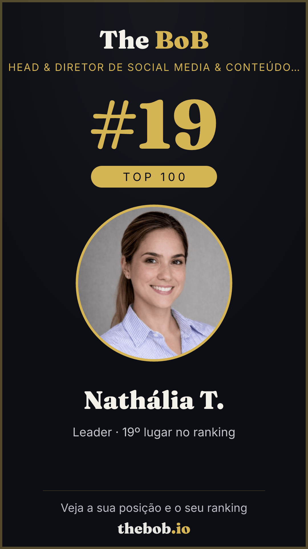 Selo The BoB · Nathália T.