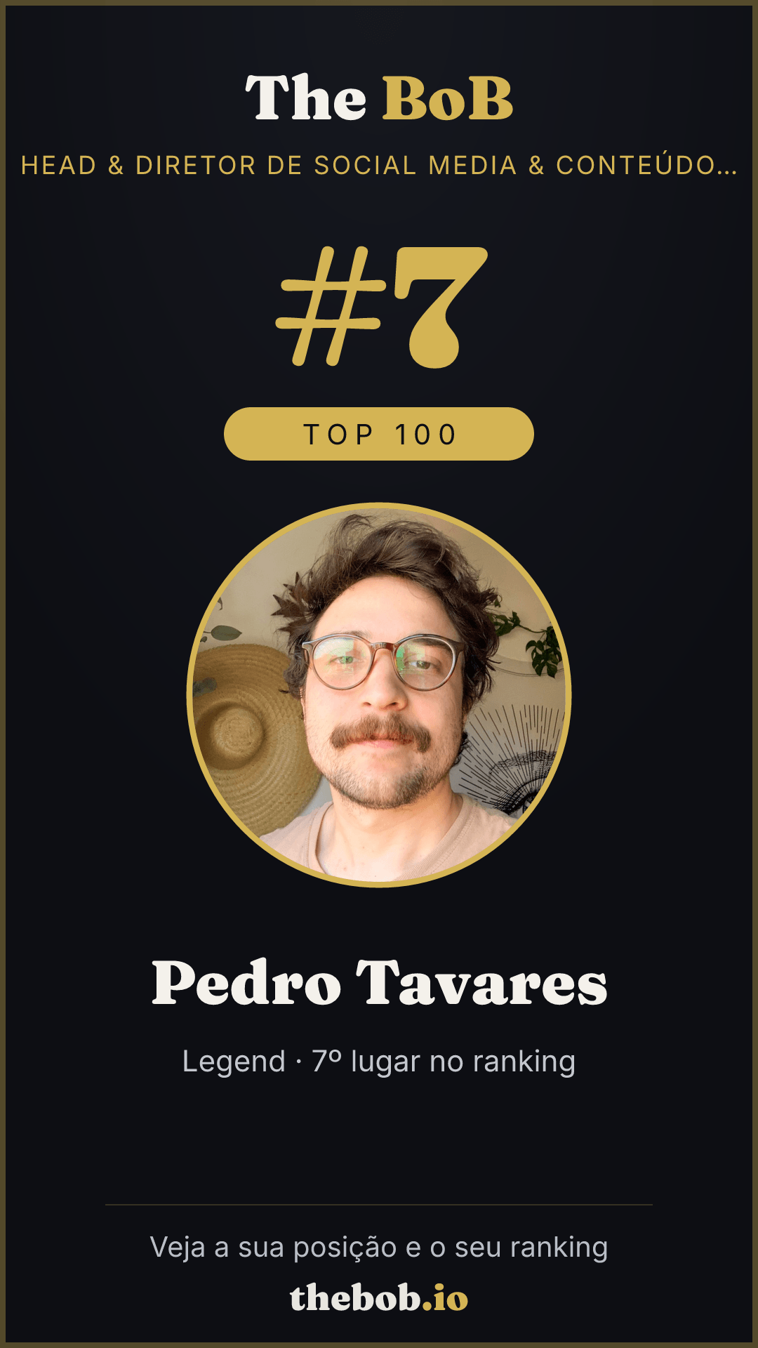 Selo The BoB · Pedro Tavares