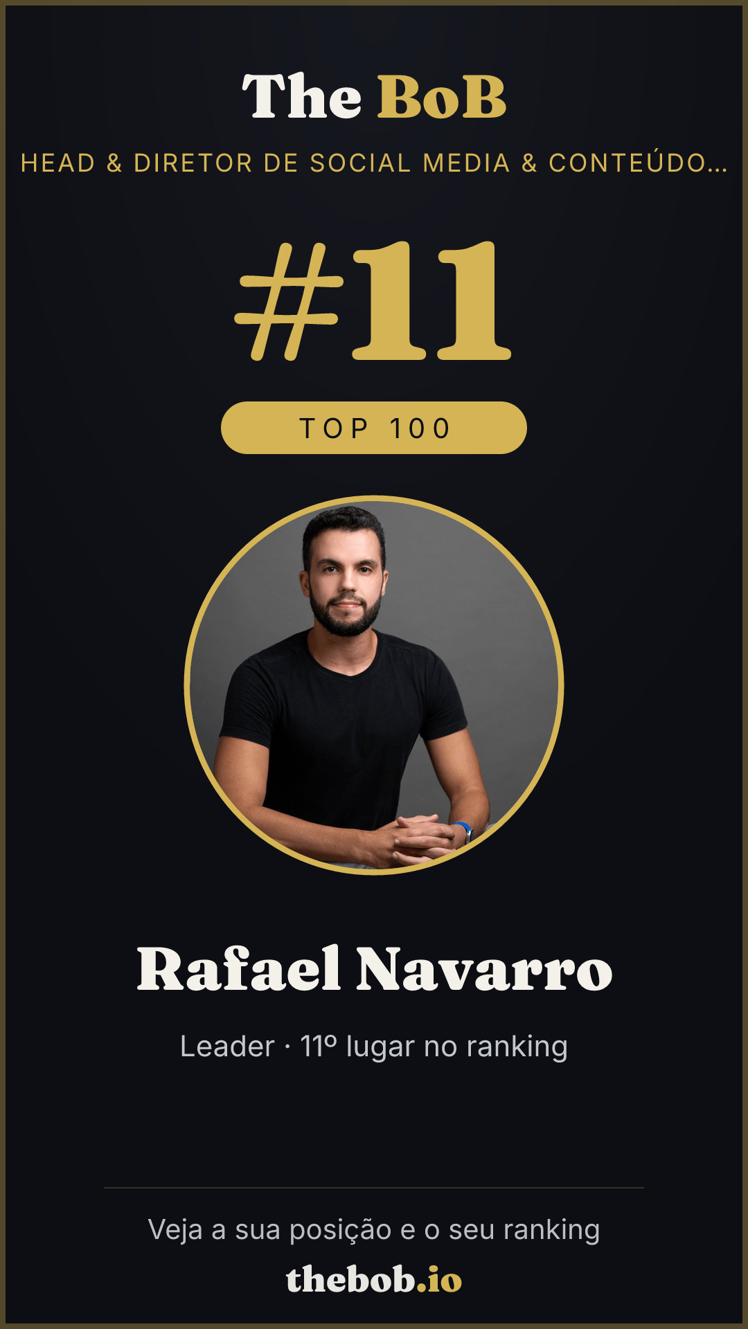 Selo The BoB · Rafael Navarro
