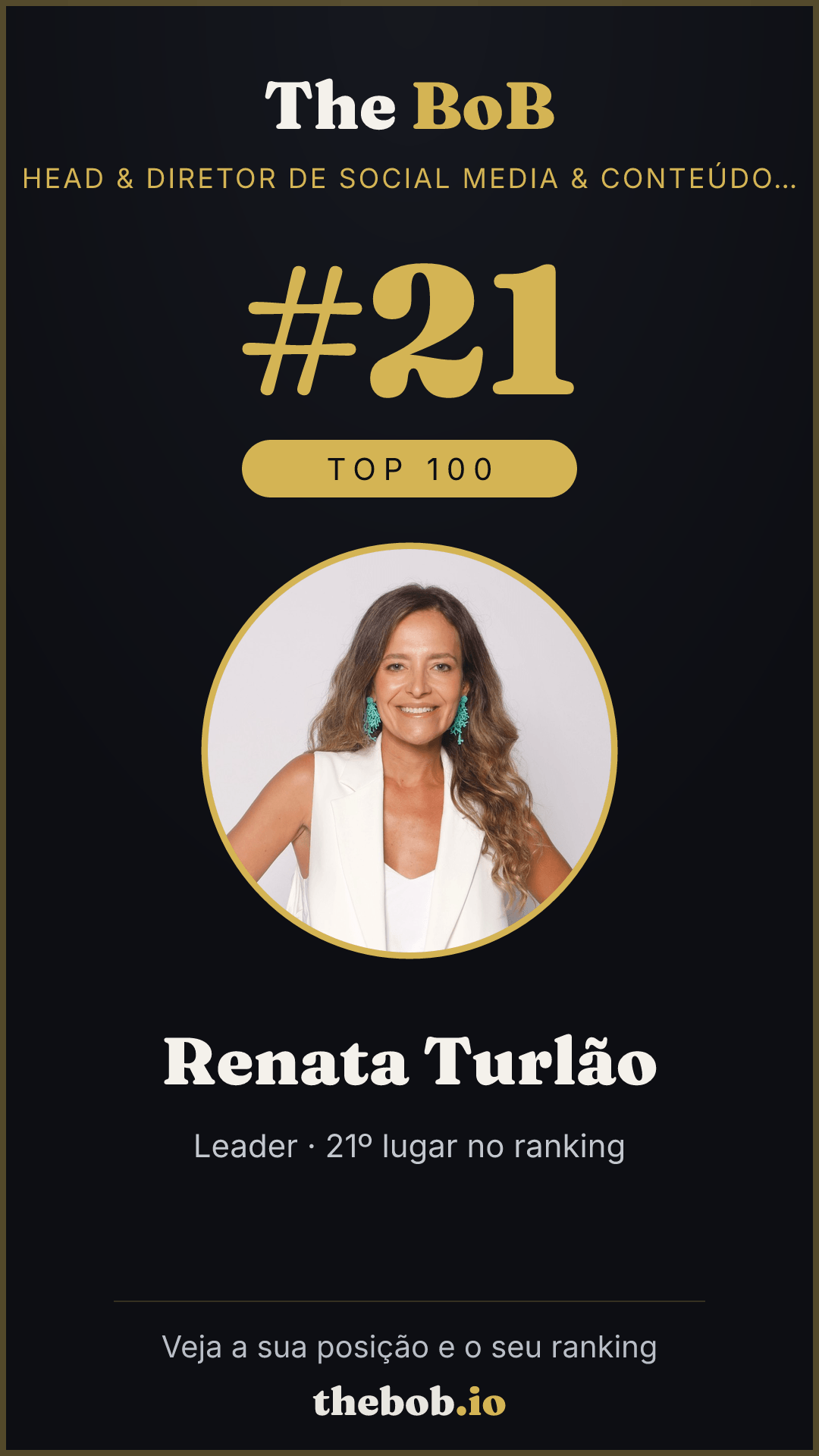 Selo The BoB · Renata Turlão