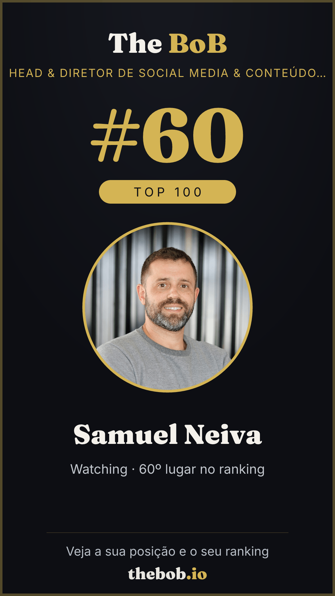 Selo The BoB · Samuel Neiva