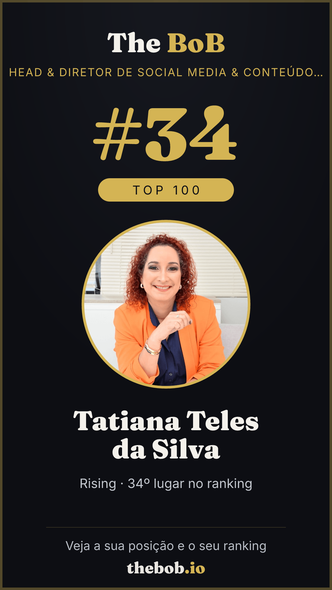Selo The BoB · Tatiana Teles da Silva