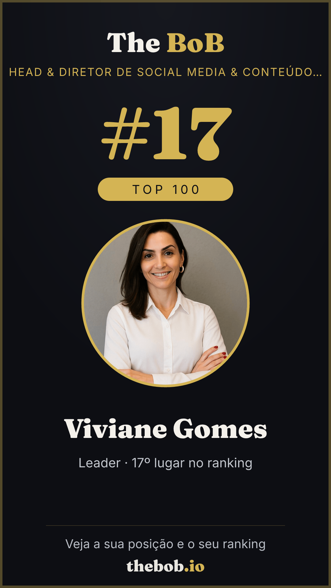 Selo The BoB · Viviane Gomes